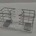iDesign Countertop or Over-The-Cabinet Clear/Chrome OTC Hair Tool Organizer