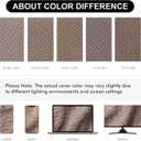 Genina Seat Covers for Dining Room Chair Seat Slipcovers Kitchen Chair Covers (Taupe, 4 Pcs)