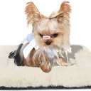 Puppy Bed for Crate 18 Inch for Extra Small Dogs Fit Metal Crates,Ultra Soft Flat Dog Bed Washable & Anti-Slip kennel pads for crates 18 x 12 Inch,Fluffy Comfy Pet Sleeping Mat for Dogs and Cats,Beige