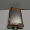 Universal 409 Stainless Muffler Straight-Through Performance Muffler Exhaust, center in | offset out (2")