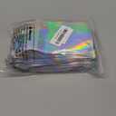 100 Pack Resealable Holographic Bags for Small Business, Iridescent Mylar Bags with Clear Front Smell Proof Foil Packing Pouches for Multipurpose Storage (4 X 6 inches)