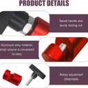 2PCS Car Hood Prop Rod, Support Rod Retainer, Multi-Purpose Spark Plug Gap Caliper Tools, Metal Vehicle Hood Strut Clamp, Universal Snap-on Automotive Support Lift Accessories, 2 Pack (Red)