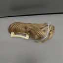 CJL HAIR Claw Clip Short Ponytail Hair Extensions DIY Bendable Metals Messy Bun Hair Piece for Wonen Straight Synthetic Fake Hairpieces Gloden Blonde and Beach Blonde Tips