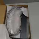 Rywuanku Matte Black Bathroom Faucet Waterfall Spout, Single Handle Sink Faucet with Pop-up Drain & Deck Plate, Modern 1 Hole Vanity Faucet for Vessel Sink