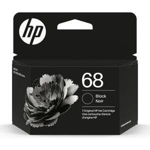 HP 68 Black Ink Cartridge | Works Envy 6100e, 6500e Series | Eligible for Instant Ink | 7FP21TN