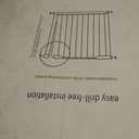 Safety Gate for Stairs & Doorways, Auto-Close Baby Gate or Dog Gate – Pressure Mount No Drilling, 30" Tall All Metal Frame with Dual Locking System (White, 30" Tall 29"-39" Wide)