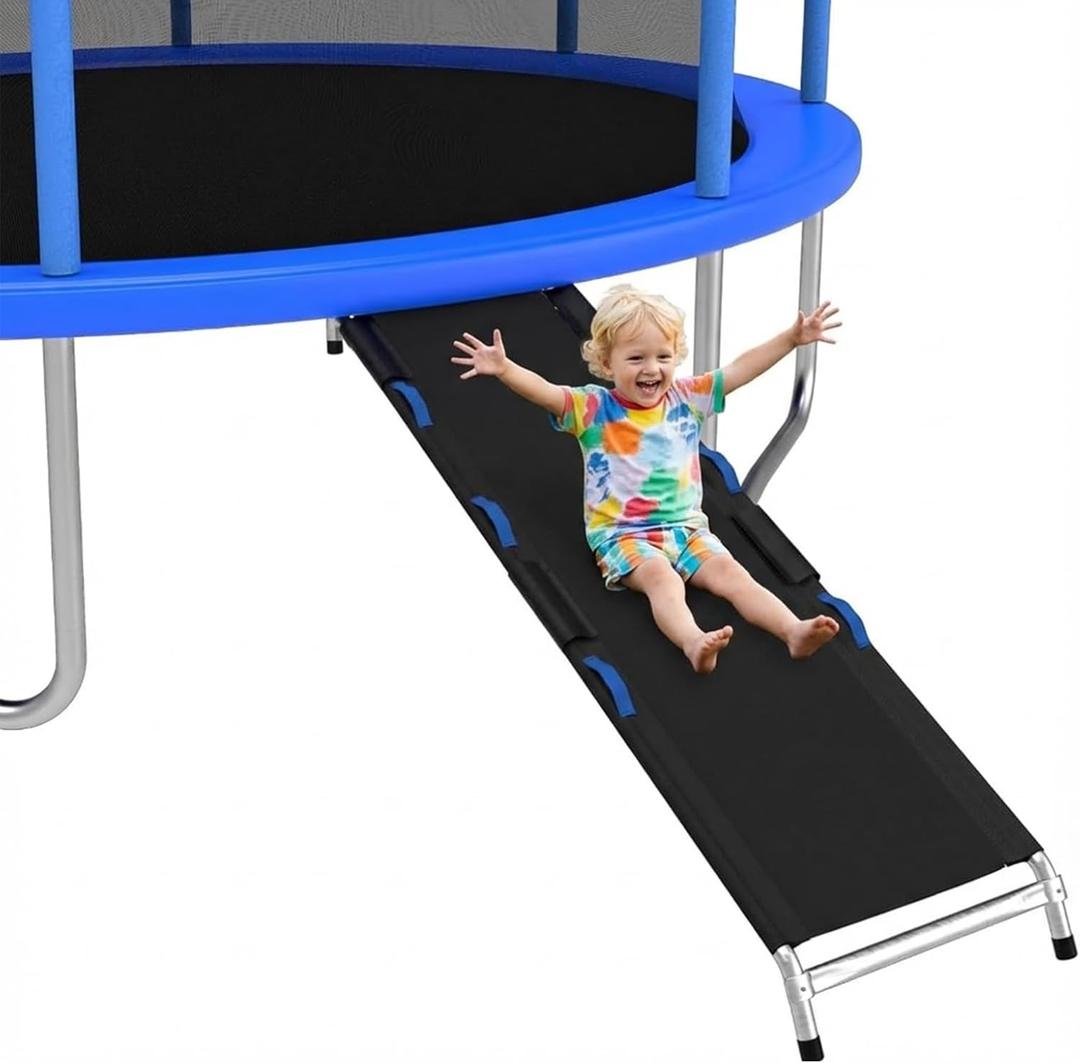 Trampoline Ladder, with Handrails, Universal Children's Trampoline Slide, Trampoline Slide Attachment,Safety Trampoline Accessories,Suitable for Children to Climb Up and Slide Down