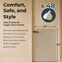 Dog Scratch Protectors for Doors 2-Pack 36 x 20 Clear Cat Scratching Guard Protection Easy Install on Wall Window Glass Screen & Sliding Doors Furniture Indoor/Outdoor