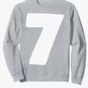 7 Number Six Seven 67 Gen Alpha Slang Funny Meme Matching Sweatshirt S Heather Grey. Size S