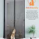 FEGO Magnetic Screen Door Fit Door Size:38"x82", Screen Itself Size 40"x83", Enjoy Breeze, Hands Free Entry, Reinforced Fiberglass Mesh Anti-Tearing, Pet & Kid Friendly, Strong Magnets for Patio/Front