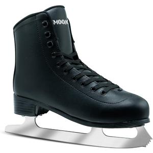 Figure Skates for Women and Men Classic Ice Skates Indoor Outdoor Lace-Up Fun Ice Skate Shoes for Kids Adult (38-Women's 7/ Men's 6, Black)