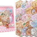 20 Sets 3D Sticker Scenes for Kids, Create Your Own Scene Sticker Book, Cute Kawaii Mini 3D Scene Stickers, Therapy Stickers for Stress Relief, Fun Party Favors Gifts for Holiday Christmas