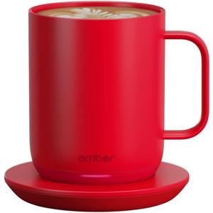 Ember Temperature Control Smart Mug 2, 10 Oz, App-Controlled Heated Coffee Mug with 80 Min Battery Life and Improved Design, Red