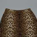 Womens Mini Skorts Sexy Mid-Waisted Pencil Bodycon Short Skirts with Side Split 2025, Extra Small, Yellow Cheetah 
