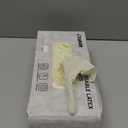 LANON 5 mil Latex Disposable Gloves, Food-Contact Grade, Powder-Free, Fully Textured, White, Small (Small (Pack of 100))