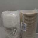 50 Pcs 32 Oz Disposable Meal Prep Containers，Paper Bowls with Lids，Disposable Soup Bowls，Soup Bowls Disposable Hot/Cold，Disposable Salad Bowls with Lids