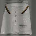 Men's Golf Polo Shirts Short Sleeve Striped Casual Polo Shirts for Men Dry Fit Tennis T-Shirt Tops (Medium)