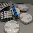 AZ2000 Filter Replacement for Shark Vertex DuoClean PowerFins AZ2002 AZ2000 AZ2000W AZ2001AMZ Upright Vacuum, Part #1483FC2000 XHFAZ2000 XFFKAZ2000, 1 Brushroll, 2 HEPA + 6 Foam Felt Filters