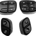 JOYTUTUS Steering Wheel Radio Control Switch Buttons fits Silverado Sierra 2003-2007, Trailblazer & Envoy 2004-2009, Tahoe & Yukon 2003-2006, Replaces OE# 21997738, 21997739, 1999442, 1999443