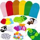 Hand Puppets - Hand Puppet Making kit Sock Arts and Crafts Kit for Party, DIY、Storytelling, Dramatic Play and Role-Play