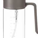 550ml Elegant Transparent Borosilicate Glass Oil Bottle - Perfect For Cooking, Baking, And Camping(1 Piece Gray)