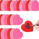 BBTO 720 Sheets Valentine's Day Heart Shaped Sticky Memo Notes Funny Self Stick 3 x 3 Inch Colorful Cute Note Pads Easy to Post DIY Cutouts Decorations for Galentines Office Home(Elegant Colors)