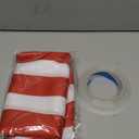 1 Pack Circus Halloween Decorations 32 Inch x 16 ft Red and White Hanging Banner with Tape Ceiling Decor for Carnival Birthday Classroom Circus Theme Party Decorations