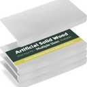 24" x 12" Heavy Duty MDF Wood Shelf Liners 4 Pcs, Odor-Free Solid Panels, 0.6 Inch Thick Wire Rack Covers for Pantry, Closet & Garage Storage (White)