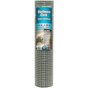 YARDGARD 1/2 Inch Mesh Welded Wire Fence Hardware Cloth 24 in. x 25 ft. 19 Gauge Galvanized Steel for Chicken Coops | Garden Protection | Bird and Rabbit Enclosures