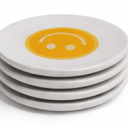 SMILEY FACE TRINKET DISH 5Pack