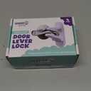 Door Lever Locks (4 Pack) - Prevents Toddlers from Opening Doors - Durable ABS with 3M Adhesive - Easy One-Hand Operation for Adults, No Tools Needed (White)