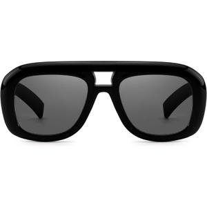 DreamCalf Oversized Aviator Sunglasses for Women Men Trendy Big Wide Sun Glasses with UV Protection for Daily Life