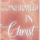 Hahafelt Confirmed in Christ Banner for Church Pentecost Adjustable x Shaped Stand Banner Christian Ceremonies Religious Decoration Inspirational Banners for Christian Churches Supply