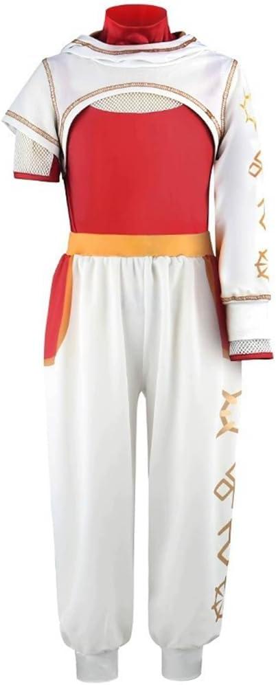 Zombie Girls Character Cheerleader Mesh Top Pant Hooded Coat 3PCS Outfits, 7-8 years (130)