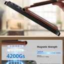 TopMade for MagSafe Wallet Stand with Money Clip, Works with Apple Find My, Magnetic Wallet for iPhone 17/16/15/14/13/12 Series, for iPhone Wallet with Finder Tracker, Brown(Black Elastic Band)