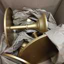 HBlife 3-PCS Gold Cake Stand Set (8"/10"/12" Plate) for 6-10 Inch Cakes, Perfect Dessert&Cake Display Stand, Cupcake&Cake Stands for Party, Wedding, Birthday, Baby Shower, Anniversary (Metal)