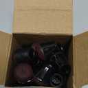 YOZON Small Chair Leg Floor Protectors for Hardwood Floors 32 Pack Felt Furniture Pads Silicone Caps Anti-Scratch Reduce Noise Black Round Small Fit 1/2" to 3/4" (14-19mm)