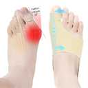 2PCS Bunion Corrector for Women & Men Big Toe Straightener-Bunions Correction Women & Men-Bunion Splint-Bunions Pads for Bunion Relief-Hallux Valgus Pain Relief,Comfortable & Breathable for Day/Night. (Beige)