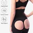VENDAU Butt Lifting Shapewear for Women Butt Shaper Body Shaper Tummy Control Butt Lifter Panties for Women But Crossdresser (Black, XXL)
