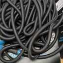 Garden Hose 100FT Non-Expanding, Lightweight Hose With 10-Function Nozzle, Leak-Proof No-Knot, Easy to Carry, Wear-Resistant, Sturdy 3/4GHT Flexible Water Hose for Outdoor (Black with Nozzle)