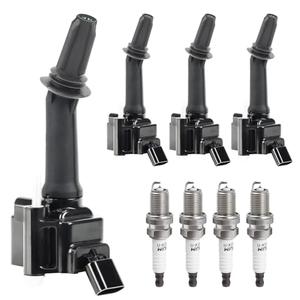 Ignition Coil Pack Spark Plug fit for Turbo L4 1.4 2016 2017 2018 2019 Chevy Cruze Buick Encore, L4 1.5 2016-2019 Chevy Malibu, 2018-2022 Equinox, 2018-2020 GMC Terrain UF802, Set of 4