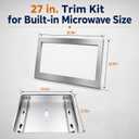 27 in. Microwave Trim Kit GMTK2768AF for Gallery Microwave Model GMBS3068AF | Trim Kit for Built in Microwave Oven Stainless Steel, Built in Microwave with Trim Kit, Universal Microwave Trim Kit