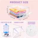 10-shelf Clothes Storage Organizer for Girls, Clear Plastic Bins, 
Product Dimensions	13.78"D x 11.42"W x 11.42"H