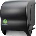San Jamar Ecologic Element Recycled Plastic Lever Paper Towel Dispenser, Manual Towel Dispenser, Wall Mounted Dispenser with Zero Waste for Home and Business, 8 Inch Rolls, Black