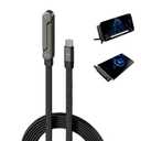 2 x 240W Invisible Stand Type-C Charger, 5-Foot 90 Angled Fast Charging Cable, Adjustable Stand Data Cable for iPhone, Foldable Phone Holder for iPhone 15/16/17, Samsung, iPad, and USB-C Devices