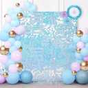 Shimmer Panels Sequin Panel Backdrop Mermaid Backdrop 36 Packs Birthday Wedding Background Wall Anniversary Wedding Engagement Decoration (6ftx6ft, Rainbow)