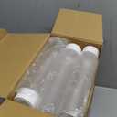 Zhehao 24 Pcs 13.5 oz 400 ml Plastic Juice Bottles with Caps Reusable Sensory Bottles with White Lids Bulk Water Empty Clear Drink Containers for Storing Beverages Smoothie Milk Tea