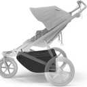 Thule Urban Glide Double Stroller Extended Cargo Basket, Covered & Secure