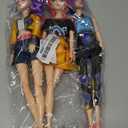 Demon Hunters Toys Action Dolls Set, 11.5-inch Poseable Dolls with Movable Joints, 3-Pack Collectible Model Toys for Fans and Kids Game Gift