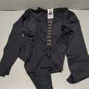 Womens Long Sleeve Bodysuit Mesh Sheer Body Suits Tops One Piece Leotard Shirt Trendy Going Out Tops, Size M